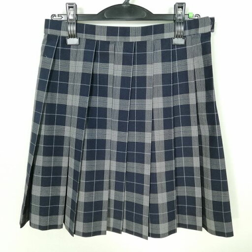 スクールスカート 夏物 w66-丈49 チェック 中学 高校 プリーツ 学生服 制服 女子 中古 HK6658 スクールスカート 夏物 w66-丈49 チェック 中学 高校 プリーツ 学生服 制服 女子 中古 HK6658