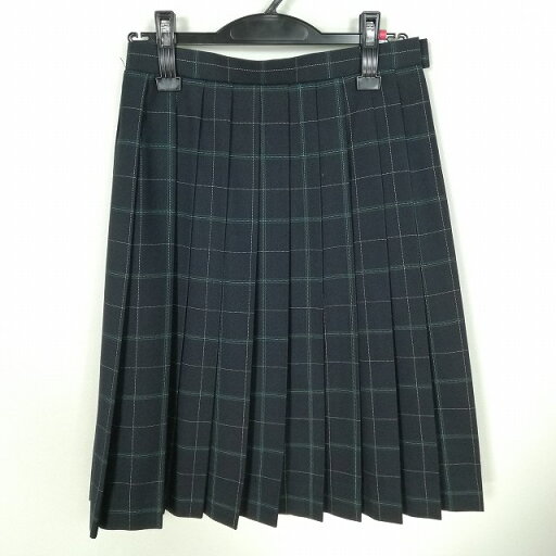 スクールスカート 冬物 w63-丈61 チェック 中学 高校 プリーツ 学生服 制服 女子 中古 HK8152 スクールスカート 冬物 w63-丈61 チェック 中学 高校 プリーツ 学生服 制服 女子 中古 HK8152