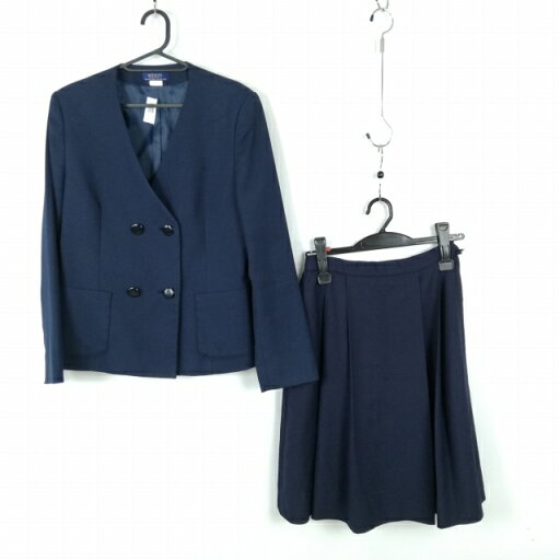 イートン スカート 上下2点セット 冬物 女子 学生服 中学 高校 紺 制服 中古 ランクC EY1032 イートン スカート 上下2点セット 冬物 女子 学生服 中学 高校 紺 制服 中古 ランクC EY1032