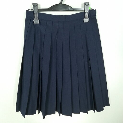 スクールスカート 夏物 w66-丈58 紺 中学 高校 プリーツ 学生服 制服 女子 中古 HK8170 スクールスカート 夏物 w66-丈58 紺 中学 高校 プリーツ 学生服 制服 女子 中古 HK8170