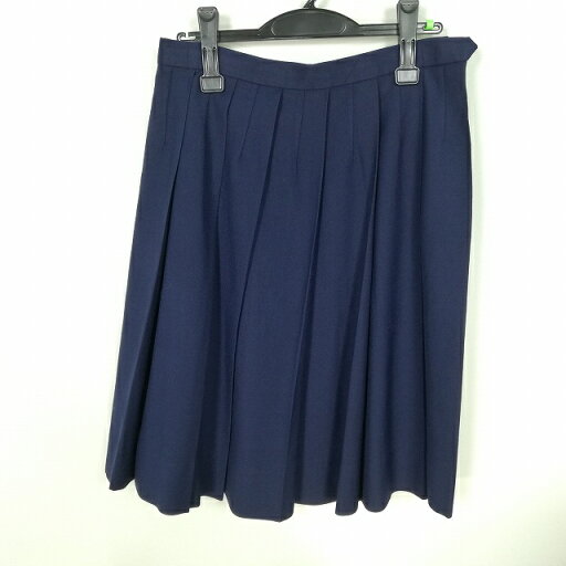 スクールスカート 冬物 w66-丈60 紺 中学 高校 プリーツ 学生服 制服 女子 中古 HK8178 スクールスカート 冬物 w66-丈60 紺 中学 高校 プリーツ 学生服 制服 女子 中古 HK8178