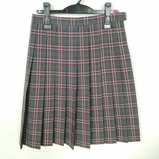 スクールスカート 夏物 w63-丈57 チェック 中学 高校 プリーツ 学生服 制服 女子 中古 HK9310 スクールスカート 夏物 w63-丈57 チェック 中学 高校 プリーツ 学生服 制服 女子 中古 HK9310