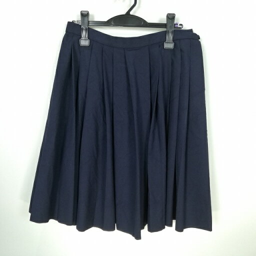 スクールスカート 大きいサイズ 冬物 w75-丈59 紺 中学 高校 プリーツ 学生服 制服 女子 中古 HK5614 スクールスカート 大きいサイズ 冬物 w75-丈59 紺 中学 高校 プリーツ 学生服 制服 女子 中古 HK5614