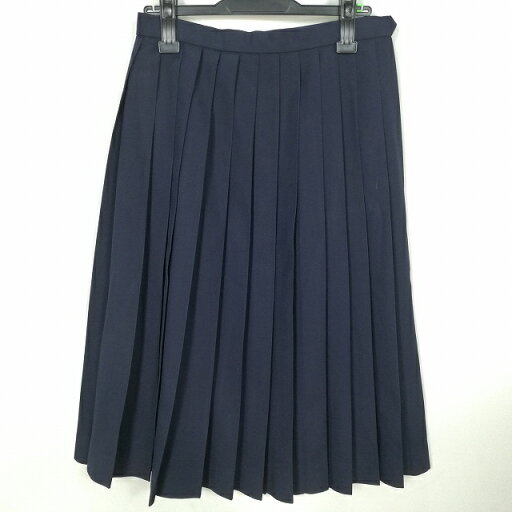 スクールスカート 冬物 w66-丈71 紺 中学 高校 プリーツ 学生服 制服 女子 中古 HK5704 スクールスカート 冬物 w66-丈71 紺 中学 高校 プリーツ 学生服 制服 女子 中古 HK5704