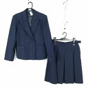 ブレザー スカート 上下2点セット 指定 大きいサイズ 冬物 女子 学生服 神奈川秦野高校 白 制服 中古 ランクC EY1079
