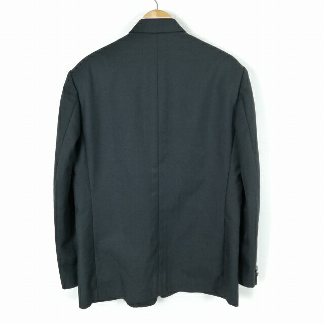 学生服 学ラン 180A 男子 カンコー 上着 ウール混 静岡沼津工業高校 学校指定制服 ラウンドカラー グレー 中古 ランクC a3 JJ6100