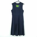 ジャンパースカート バスト88 ウエスト74 冬物 女子 学生服 中学 高校 紺 制服 中古 ランクC NA8293