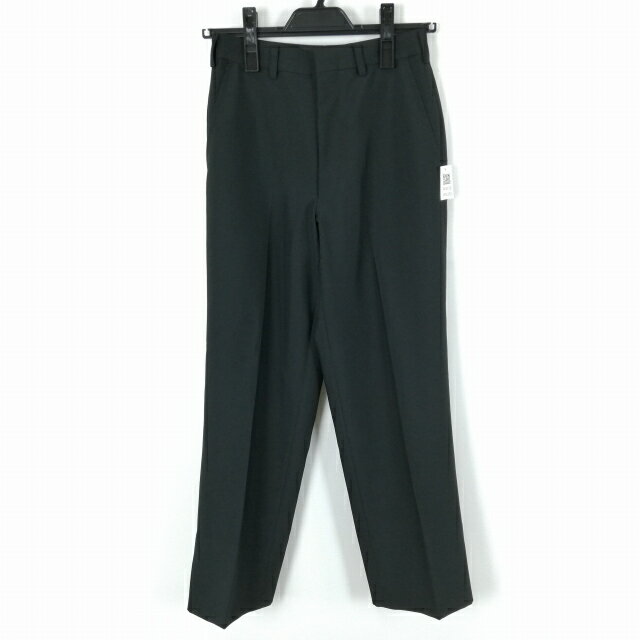学生ズボン 夏物 W62 標準型学生服 男子 学ラン 夏ズボン ノータック 中古 黒 ランクB a2 PP4378