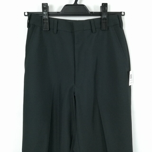 学生ズボン 夏物 W62 標準型学生服 男子 学ラン 夏ズボン ノータック 中古 黒 ランクB a2 PP4378