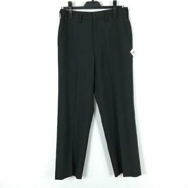 学生ズボン 夏物 W74 富士ヨット 標準型学生服 男子 学ラン 夏ズボン ノータック 中古 黒 ランクB a2 PP4379