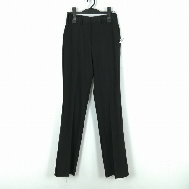 学生ズボン 冬物 W66 カンコー 標準型学生服 男子 学ラン 冬ズボン カシドス ノータック 中古 黒 ランクB a2 PP4410