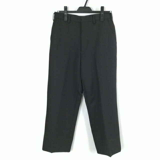 学生ズボン 冬物 W76 標準型学生服 男子 学ラン 冬ズボン カシドス ノータック 中古 黒 ランクB a2 PP4523