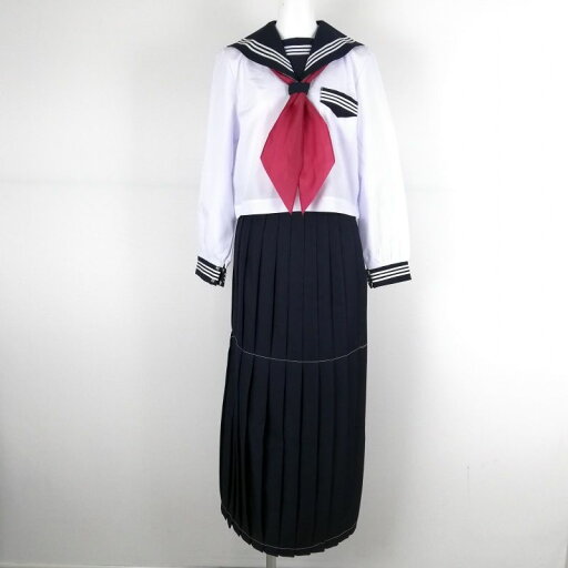 新品 スケバン 中間 セーラー服 ロングスカート ヤンキー 白 白3本線 上下セット tam_4919n【白3本線中間セーラー服-中間超ロングスカート】 新品 スケバン 中間 セーラー服 ロングスカート ヤンキー 白 白3本線 上下セット tam_4919n【白3本線中間セーラー服-中間超ロングスカート】