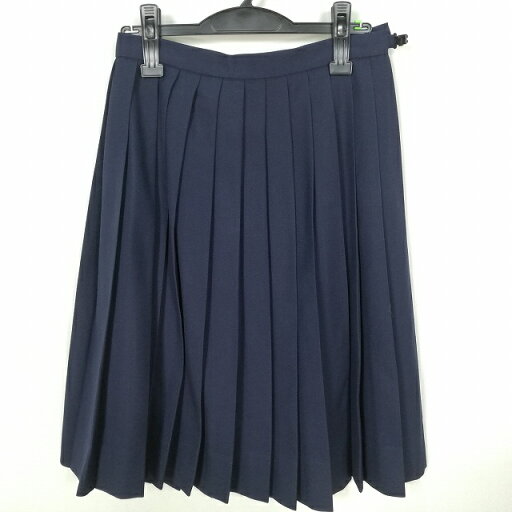 スクールスカート 冬物 w66-丈61 紺 中学 高校 プリーツ 学生服 制服 女子 中古 HK5712 スクールスカート 冬物 w66-丈61 紺 中学 高校 プリーツ 学生服 制服 女子 中古 HK5712