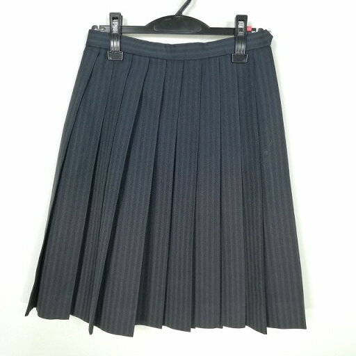 スクールスカート 冬物 w63-丈56 ストライプ 中学 高校 プリーツ 学生服 制服 女子 中古 HK6455 スクールスカート 冬物 w63-丈56 ストライプ 中学 高校 プリーツ 学生服 制服 女子 中古 HK6455
