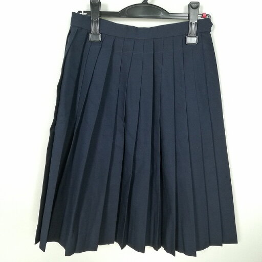 スクールスカート 夏物 w63-丈59 紺 中学 高校 プリーツ 学生服 制服 女子 中古 HK8248 スクールスカート 夏物 w63-丈59 紺 中学 高校 プリーツ 学生服 制服 女子 中古 HK8248