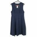 ジャンパースカート 155A バスト82 ウエスト72 トンボ 冬物 女子 学生服 中学 高校 紺 制服 中古 ランクC NA8300