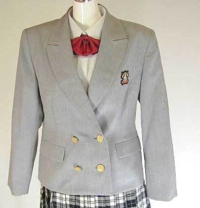 ブレザー ダブル グレー 制服 上着 tam_40034