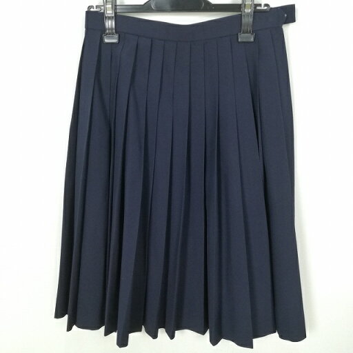 スクールスカート 夏物 w63-丈61 紺 中学 高校 プリーツ 学生服 制服 女子 中古 HK5763 スクールスカート 夏物 w63-丈61 紺 中学 高校 プリーツ 学生服 制服 女子 中古 HK5763