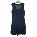 ジャンパースカート バスト88 ウエスト78 冬物 女子 学生服 中学 高校 紺 制服 中古 ランクC NA8591