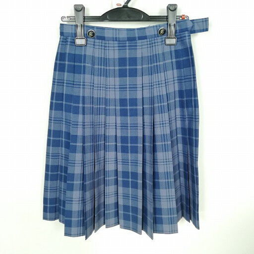 スクールスカート 夏物 w60-丈56 チェック 中学 高校 プリーツ 学生服 制服 女子 中古 HK9304 スクールスカート 夏物 w60-丈56 チェック 中学 高校 プリーツ 学生服 制服 女子 中古 HK9304