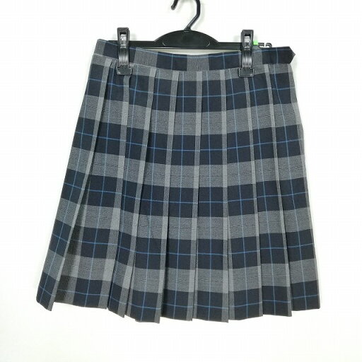 スクールスカート 夏物 w66-丈51 チェック 中学 高校 プリーツ 学生服 制服 女子 中古 HK6485 スクールスカート 夏物 w66-丈51 チェック 中学 高校 プリーツ 学生服 制服 女子 中古 HK6485