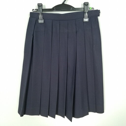 スクールスカート 冬物 w66-丈60 紺 東京日野第一中学 プリーツ 学生服 制服 女子 中古 HK6556 スクールスカート 冬物 w66-丈60 紺 東京日野第一中学 プリーツ 学生服 制服 女子 中古 HK6556