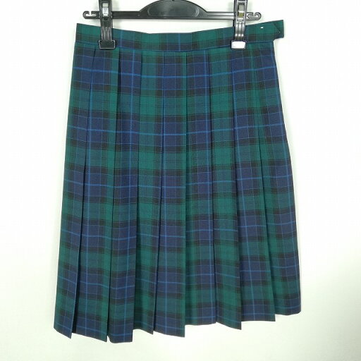 スクールスカート 夏物 w63-丈63 チェック 中学 高校 プリーツ 学生服 制服 女子 中古 HK9308 スクールスカート 夏物 w63-丈63 チェック 中学 高校 プリーツ 学生服 制服 女子 中古 HK9308
