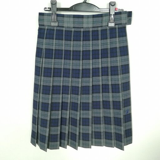 スクールスカート 夏物 w63-丈62 チェック 中学 高校 プリーツ 学生服 制服 女子 中古 HK9309 スクールスカート 夏物 w63-丈62 チェック 中学 高校 プリーツ 学生服 制服 女子 中古 HK9309