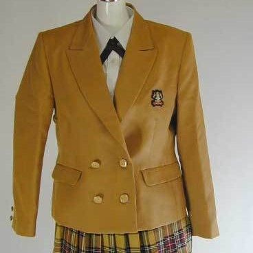 ブレザー ダブル 茶 ブラウン 制服 上着 tam_40032