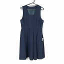ジャンパースカート バスト88 ウエスト72 夏物 女子 学生服 中学 高校 紺 制服 中古 ランクB EY1376
