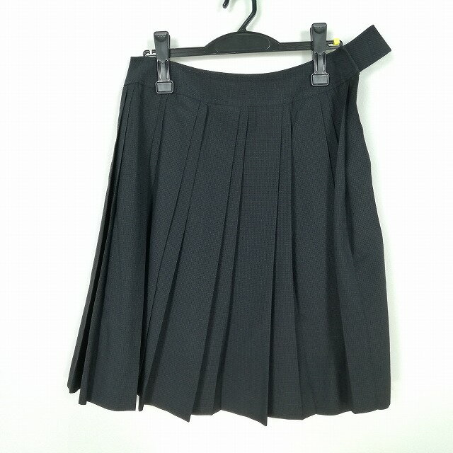 スクールスカート 夏物 w69-丈56 チェック 広島尾道商業高校 プリーツ 学生服 制服 女子 中古 HK7232