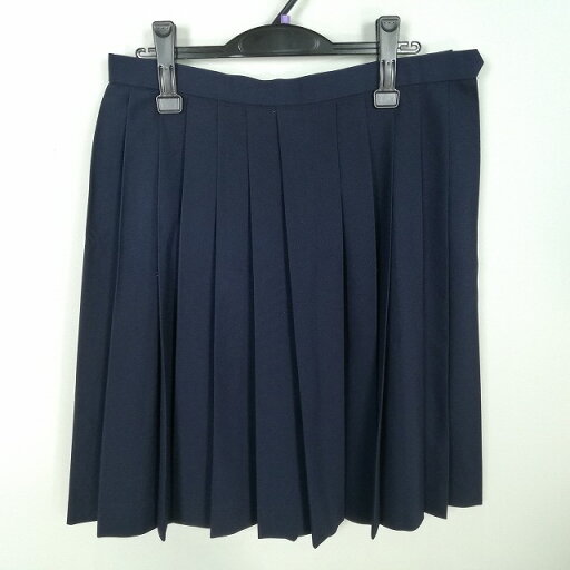 スクールスカート 夏物 w75-丈60 紺 中学 高校 大きいサイズ プリーツ 学生服 制服 女子 中古 HK9119 スクールスカート 夏物 w75-丈60 紺 中学 高校 大きいサイズ プリーツ 学生服 制服 女子 中古 HK9119
