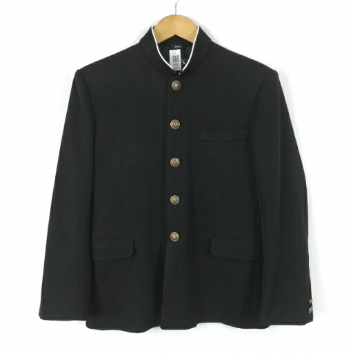 学生服 学ラン 160A 男子 上着 丸洗い可 ウール混 標準型学生服 ラウンドカラー カシドス 黒 中古 ランクC a3 JJ6611 学生服 学ラン 160A 男子 上着 丸洗い可 ウール混 標準型学生服 ラウンドカラー カシドス 黒 中古 ランクC a3 JJ6611