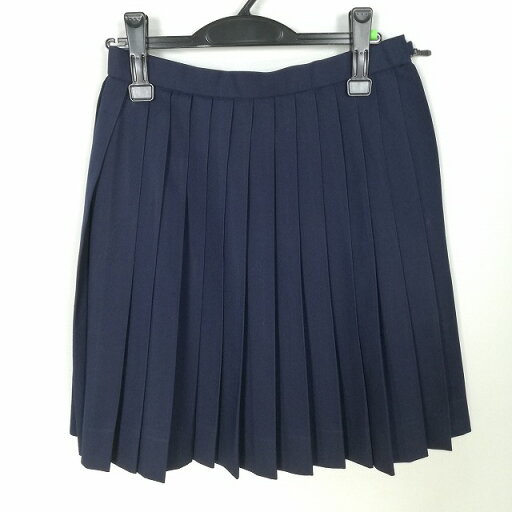スクールスカート 冬物 w66-丈53 紺 中学 高校 プリーツ 学生服 制服 女子 中古 HK4753 スクールスカート 冬物 w66-丈53 紺 中学 高校 プリーツ 学生服 制服 女子 中古 HK4753