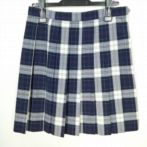 スクールスカート 大きいサイズ 夏物 w75-丈50 チェック 中学 高校 プリーツ 学生服 制服 女子 中古 HK9852 スクールスカート 大きいサイズ 夏物 w75-丈50 チェック 中学 高校 プリーツ 学生服 制服 女子 中古 HK9852