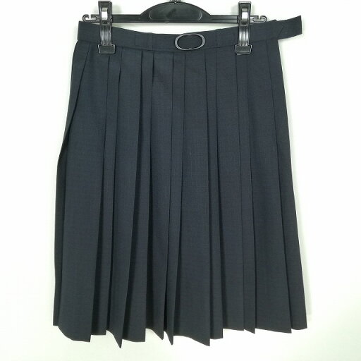 スクールスカート 夏物 w63-丈59 紺 熊本尚絅中学高校 プリーツ 学生服 制服 女子 中古 HK6522 スクールスカート 夏物 w63-丈59 紺 熊本尚絅中学高校 プリーツ 学生服 制服 女子 中古 HK6522