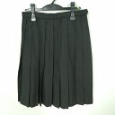 スクールスカート 冬物 w66-丈59 グレー 中学 高校 プリーツ 学生服 制服 女子 中古 HK6525
