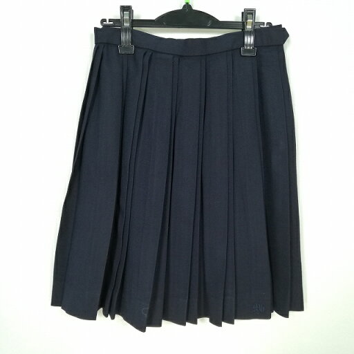 スクールスカート 冬物 w66-丈52 紺 中学 高校 プリーツ 学生服 制服 女子 中古 HK4910 スクールスカート 冬物 w66-丈52 紺 中学 高校 プリーツ 学生服 制服 女子 中古 HK4910