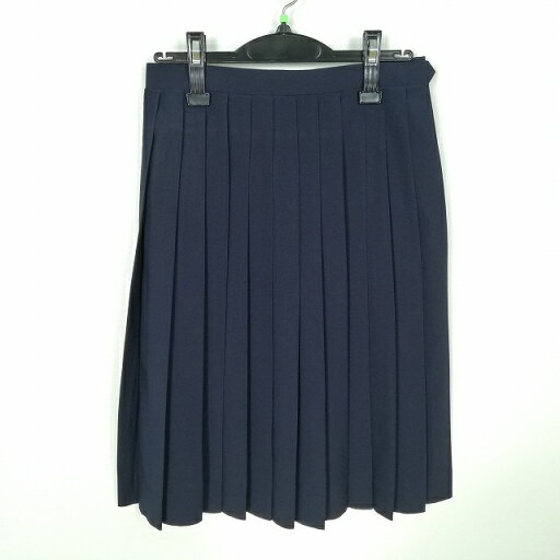 スクールスカート 夏物 w66-丈63 紺 中学 高校 プリーツ 学生服 制服 女子 中古 HK6575 スクールスカート 夏物 w66-丈63 紺 中学 高校 プリーツ 学生服 制服 女子 中古 HK6575