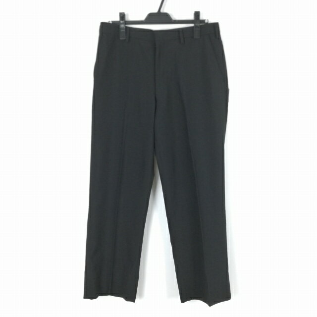 学生ズボン 夏物 W84 トンボ 標準型学生服 男子 学ラン 夏ズボン ノータック 中古 黒 ランクB a2 PP4568