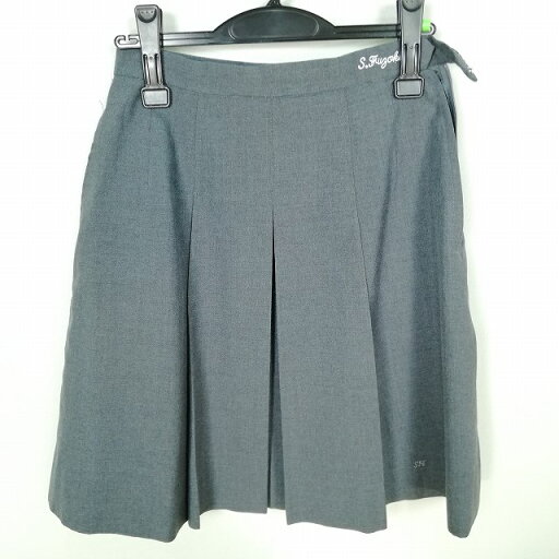 スクールスカート 夏物 w66-丈52 グレー 中学 高校 プリーツ 学生服 制服 女子 中古 HK6699 スクールスカート 夏物 w66-丈52 グレー 中学 高校 プリーツ 学生服 制服 女子 中古 HK6699