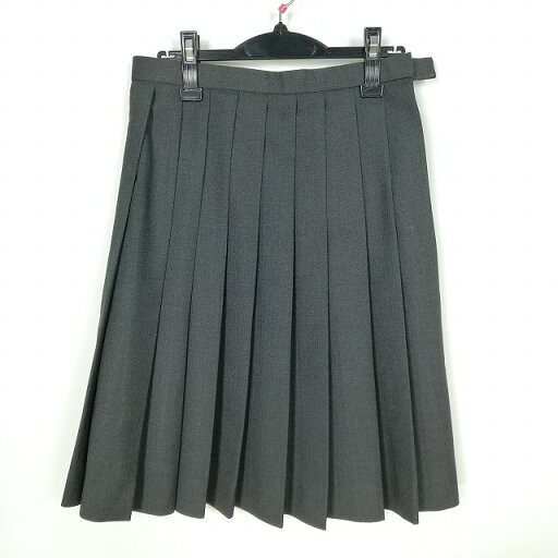 スクールスカート 冬物 w63-丈59 ストライプ 中学 高校 プリーツ 学生服 制服 女子 中古 HK7248 スクールスカート 冬物 w63-丈59 ストライプ 中学 高校 プリーツ 学生服 制服 女子 中古 HK7248