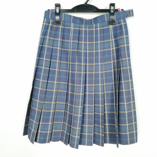 スクールスカート 冬物 w63-丈56 チェック 中学 高校 プリーツ 学生服 制服 女子 中古 HK7251 スクールスカート 冬物 w63-丈56 チェック 中学 高校 プリーツ 学生服 制服 女子 中古 HK7251