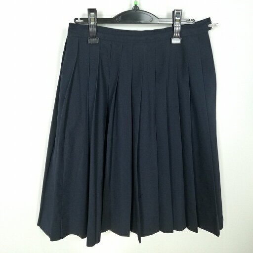 スクールスカート 夏物 w66-丈62 紺 中学 高校 プリーツ 学生服 制服 女子 中古 HK9130 スクールスカート 夏物 w66-丈62 紺 中学 高校 プリーツ 学生服 制服 女子 中古 HK9130