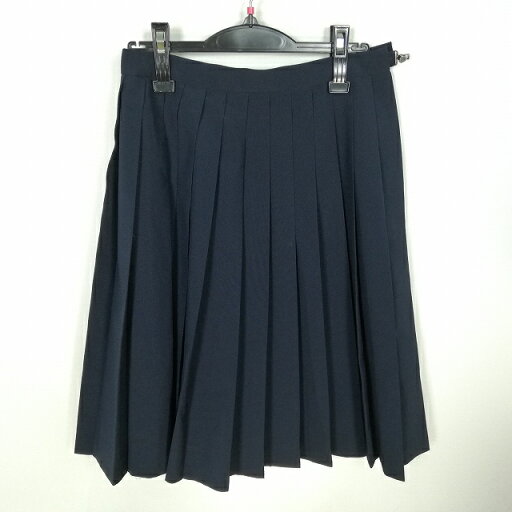 スクールスカート 夏物 w63-丈61 紺 中学 高校 プリーツ 学生服 制服 女子 中古 HK9132 スクールスカート 夏物 w63-丈61 紺 中学 高校 プリーツ 学生服 制服 女子 中古 HK9132