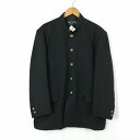 学生服 学ラン 180B 男子 上着 丸洗い可 標準型学生服 詰襟 カシドス 黒 中古 ランクB a3 JJ6428