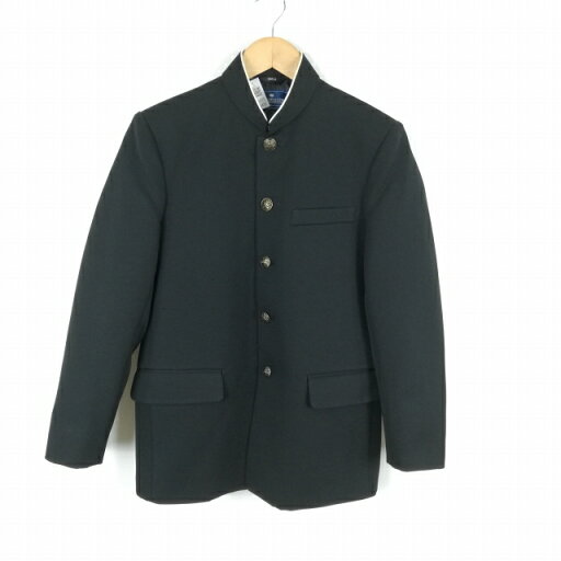 学生服 学ラン 160A 男子 上着 丸洗い可 標準型学生服 ラウンドカラー カシドス 黒 中古 ランクC a3 JJ6435 学生服 学ラン 160A 男子 上着 丸洗い可 標準型学生服 ラウンドカラー カシドス 黒 中古 ランクC a3 JJ6435