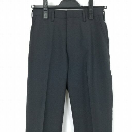 学生ズボン 夏物 W64 標準型学生服 男子 学ラン 夏ズボン ノータック 中古 黒 ランクB a2 PP4580