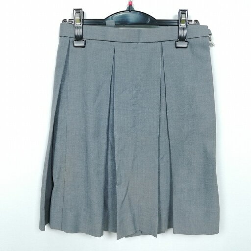 スクールスカート 夏物 w63-丈49 グレー 中学 高校 プリーツ 学生服 制服 女子 中古 HK4931 スクールスカート 夏物 w63-丈49 グレー 中学 高校 プリーツ 学生服 制服 女子 中古 HK4931